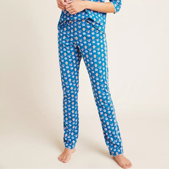NWOT Anthropologie Roller Rabbit Snow Angels Pajama Bottom Pants Size Large Z420 - Picture 2 of 4